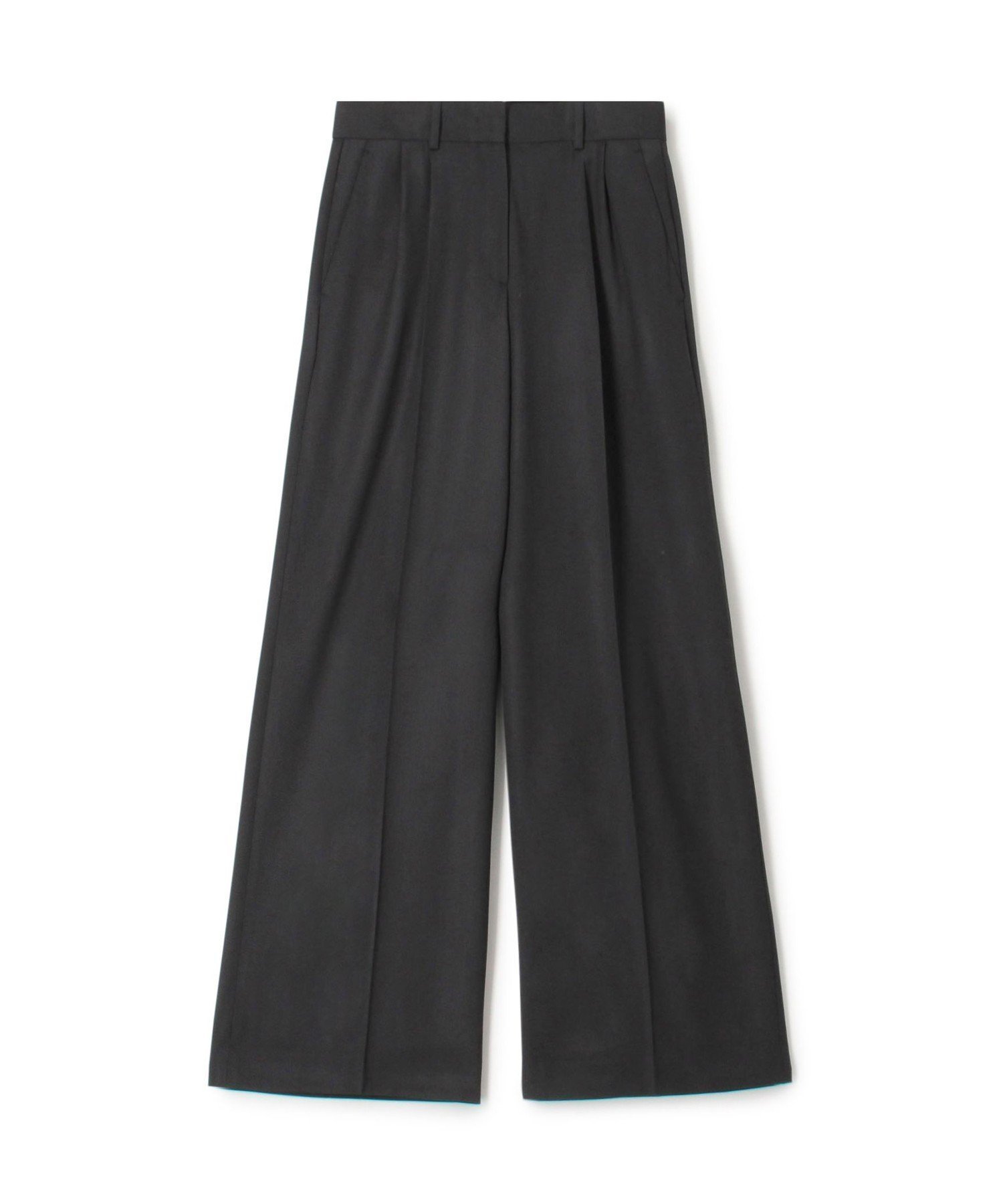 【トゥモローランド/TOMORROWLAND】のハイツイストギャバジン タックパンツ インテリア・キッズ・メンズ・レディースファッション・服の通販 founy(ファニー) 　ファッション　Fashion　レディースファッション　Fashion for Women　パンツ　Pants & Trousers　クール　Cool, Chic　ジャケット　Jacket, Outerwear　ストレッチ　Stretch, Stretchy Fabric　フォーマル　Formal, Dressy　フロント　Front, Front Design　ベーシック　Basic, Essential　マニッシュ　Mannish, Boyish　定番　Standard, Basic Item　17 チャコールグレー|ID: prp329100004824980 ipo3291000000035094726