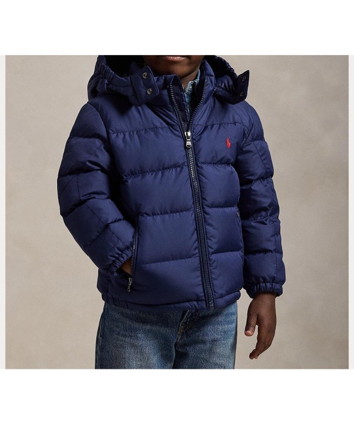 【ラルフローレン/RALPH LAUREN / KIDS】の(ボーイズ 2才~7才)リップストップ ダウン フーデッド ジャケット インテリア・キッズ・メンズ・レディースファッション・服の通販 founy(ファニー) https://founy.com/ ファッション Fashion キッズファッション Fashion for Kids アウター Coat Outerwear /Kids カフス Cuff Design ジャケット Jacket, Outerwear ダウン Down, Puffer フェザー Feather, Feather Detail フラップ Flap, Flap Pocket フロント Front, Front Design ボーイズ Boyish, Boy Style モックネック Mock Neck, Short Turtleneck リップ Lip, Lip Motif 長袖 Long Sleeve, Full Sleeve |ID: prp329100004824983 ipo3291000000035094781