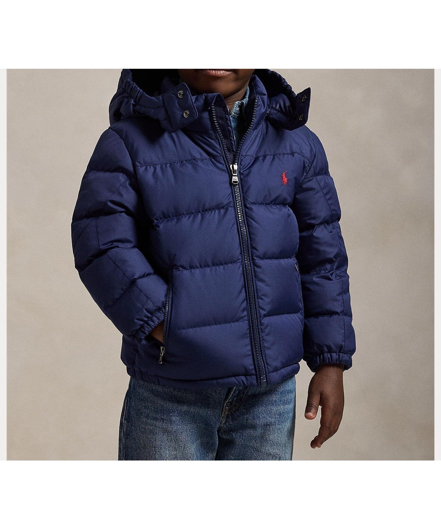 【ラルフローレン/RALPH LAUREN / KIDS】の(ボーイズ 2才~7才)リップストップ ダウン フーデッド ジャケット インテリア・キッズ・メンズ・レディースファッション・服の通販 founy(ファニー) ファッション Fashion キッズファッション Fashion for Kids アウター Coat Outerwear /Kids カフス Cuff Design ジャケット Jacket, Outerwear ダウン Down, Puffer フェザー Feather, Feather Detail フラップ Flap, Flap Pocket フロント Front, Front Design ボーイズ Boyish, Boy Style モックネック Mock Neck, Short Turtleneck リップ Lip, Lip Motif 長袖 Long Sleeve, Full Sleeve 410ネイビー|ID: prp329100004824983 ipo3291000000035094783
