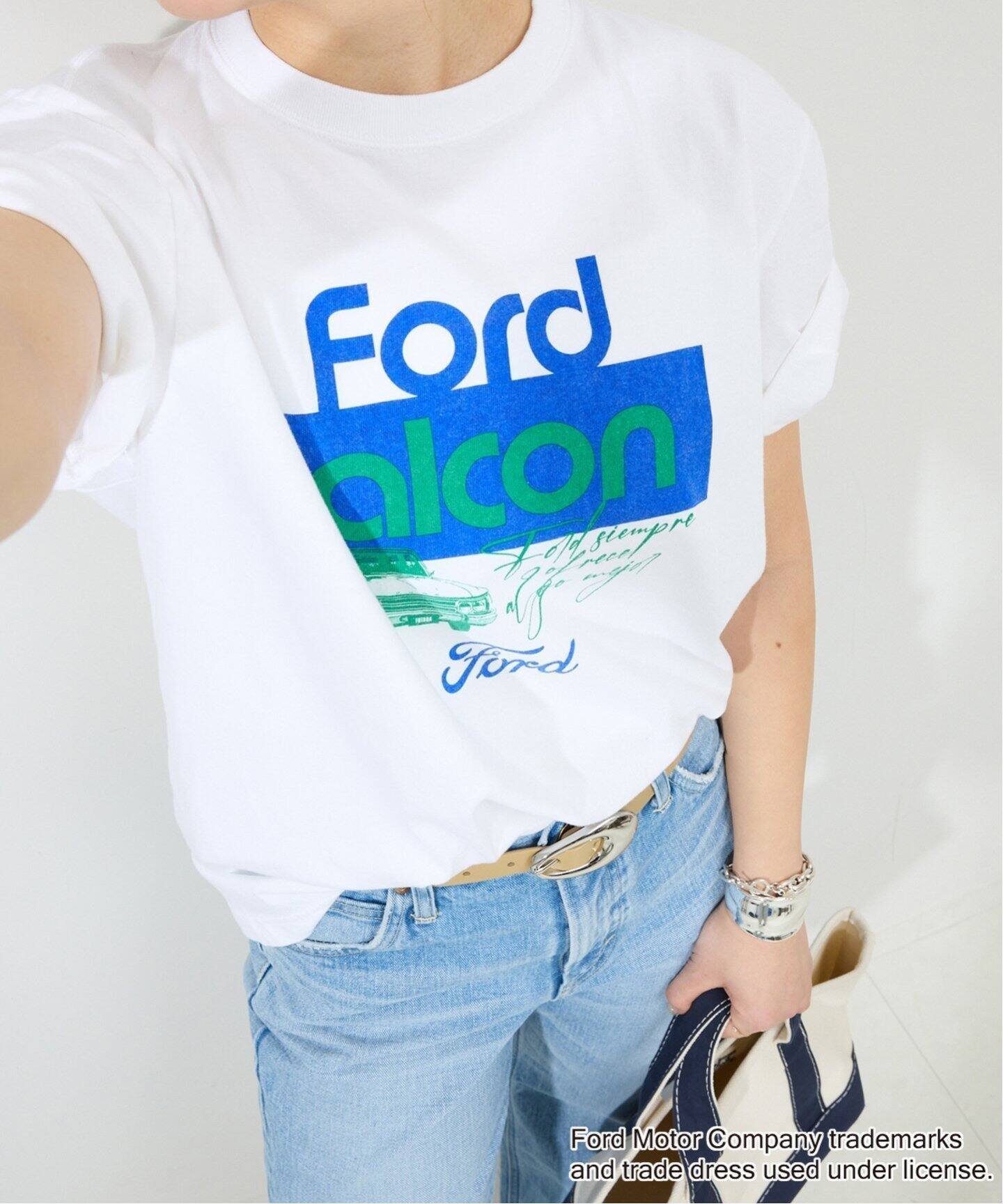 【スローブ イエナ/SLOBE IENA】の《追加2》GOOD ROCK SPEED SLOBE別注 FORD FALCON TEE インテリア・キッズ・メンズ・レディースファッション・服の通販 founy(ファニー) 　ファッション　Fashion　レディースファッション　Fashion for Women　おすすめ　Recommended / Our Picks　インナー　Innerwear　グラフィック　Graphic, Graphic Design　ジャケット　Jacket, Outerwear　フロント　Front, Front Design　プリント　Print, Printed Pattern　ヴィンテージ　Vintage Style　人気　Popular, Best Seller　別注　Limited Edition, Custom Order　ホワイト|ID: prp329100004825010 ipo3291000000035095040