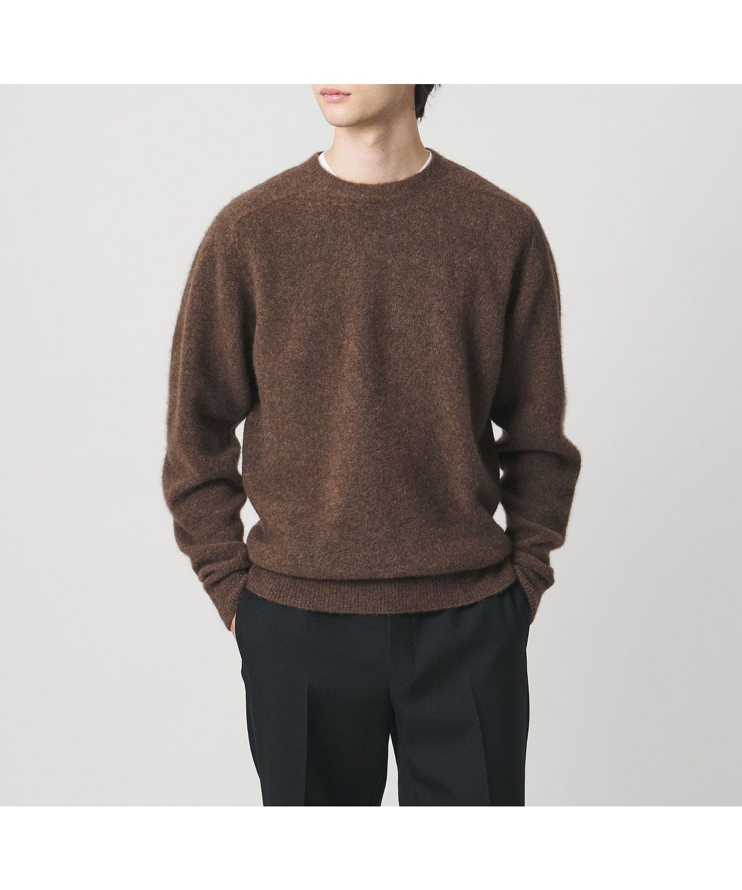 【ユナイテッドアローズ/UNITED ARROWS / MEN】のヤク ヘアリー クルーネックニット インテリア・キッズ・メンズ・レディースファッション・服の通販 founy(ファニー) 　ファッション　Fashion　メンズファッション　Fashion for Men　イタリア　Italy　インナー　Innerwear　クラシック　Classic, Timeless Style　ショルダー　Shoulder, Shoulder Strap　スウェット / スエット　Sweatshirt, Sweatwear　ベーシック　Basic, Essential　MOCA|ID: prp329100004825015 ipo3291000000035095068