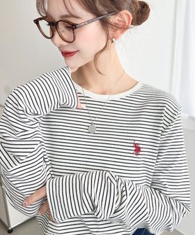 【モーメントプラス/moment+ / MEN】のU.S.POLO ASSN ワンポイント刺繍ロンT袖くしゅくしゅボーダーロンT 人気、トレンドファッション・服の通販 founy(ファニー) ファッション Fashion メンズファッション Fashion for Men インナー Innerwear カーディガン Cardigan, Knitwear 軽量 Lightweight, Ultra Light シンプル Simple, Minimal ジャケット Jacket, Outerwear デニム Denim, Jeans Material トレンド Trend, Trending Now ベーシック Basic, Essential ボトム Bottoms, Lower Wear ボーダー Border, Stripe 別注 Limited Edition, Custom Order ロング Long, Long-Length ワイド Wide, Wide Fit ワンポイント One Point, Statement Accent 再入荷 Restock / Back in Stock プチプライス・低価格 Affordable / Budget Price |ID:prp329100004825018