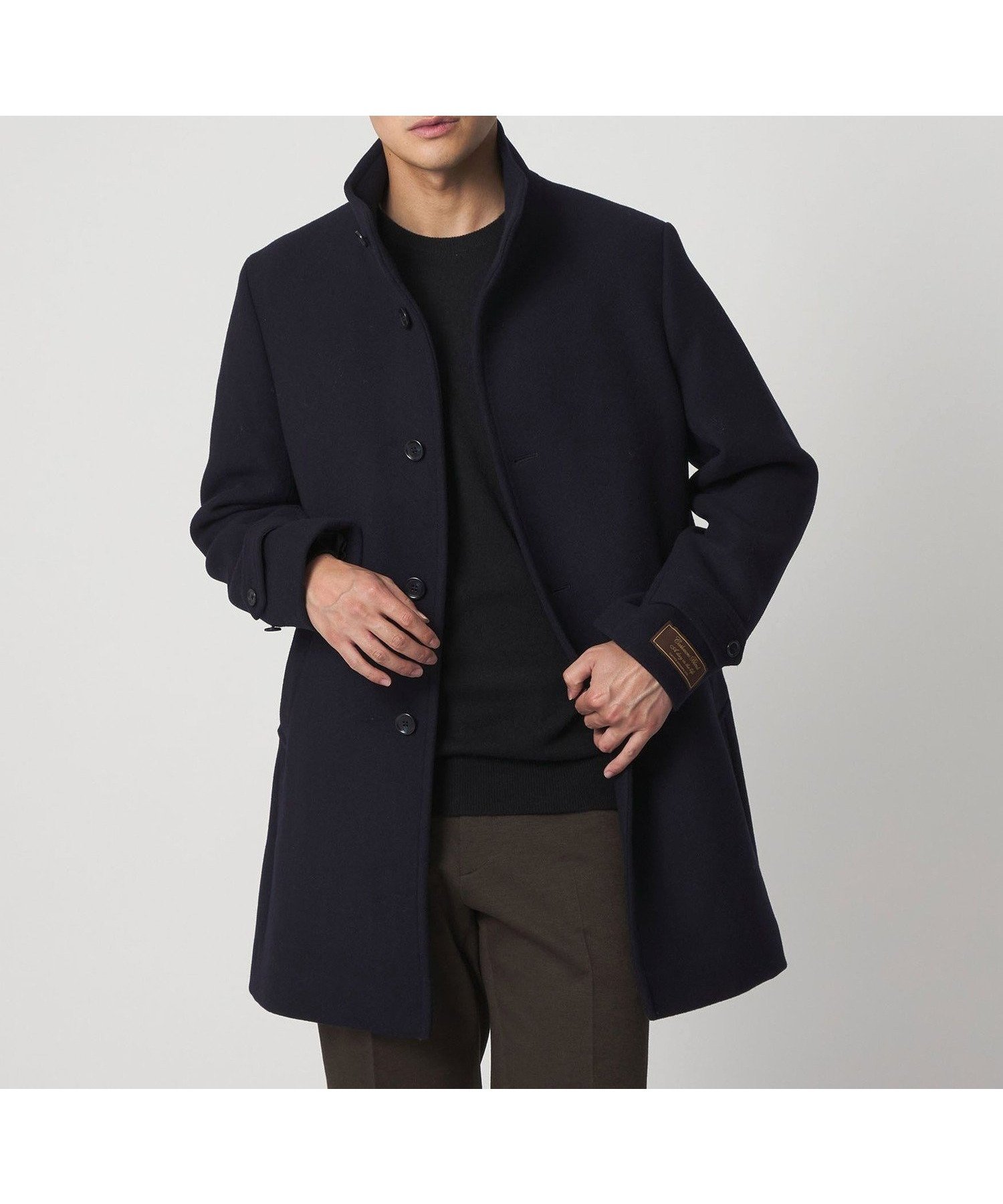 【ユナイテッドアローズ/UNITED ARROWS / MEN】のメルトン スタンドカラーコート A DAY IN THE LIFE インテリア・キッズ・メンズ・レディースファッション・服の通販 founy(ファニー) 　ファッション　Fashion　メンズファッション　Fashion for Men　スタイリッシュ　Stylish, Fashionable　スタンド　Stand Collar, Upright Stand　スマート　Smart, Elegant　スーツ　Suit, Formalwear　セットアップ　Set-Up, Coordinated Outfit　トレンド　Trend, Trending Now　バランス　Balance, Style Balance　防寒　Cold Protection, Winter-Ready　メルトン　Melton, Heavy Wool　A/W・秋冬　Autumn/Winter　アウトレット　Outlet / Clearance　ビジネス 仕事 通勤　Business / Work / Commuting　NAVY|ID: prp329100004825046 ipo3291000000035095344