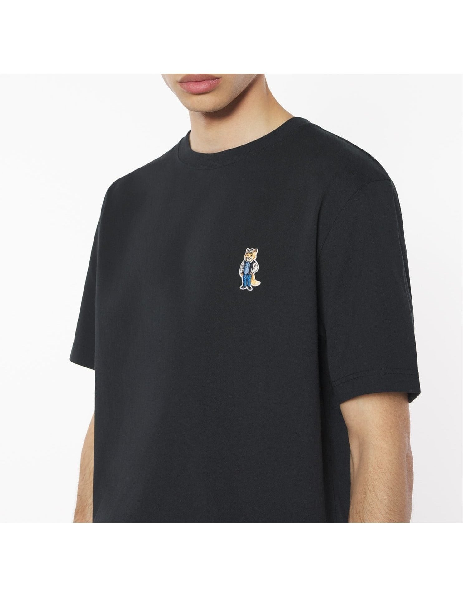 【メゾン キツネ/MAISON KITSUNE / MEN】のMaison Kitsune/DRESSED FOX COMFORT TEE-SHIRT インテリア・キッズ・メンズ・レディースファッション・服の通販 founy(ファニー) 　ファッション　Fashion　メンズファッション　Fashion for Men　冬　Winter / This Winter　パッチ　Patch, Appliqué　フレンチ　French, French Style　エレガント 上品　Elegant　半袖　Short Sleeve, Half Sleeve　A/W・秋冬　Autumn/Winter　BLACK|ID: prp329100004825053 ipo3291000000035095396
