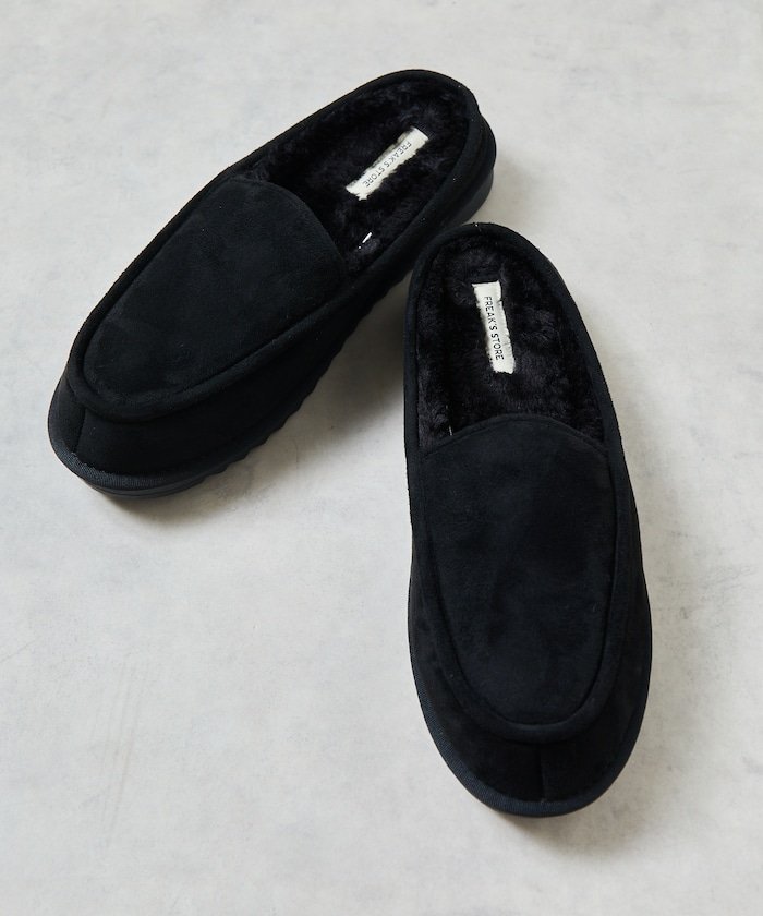 【フリークスストア/FREAK'S STORE】のフェイクムートン スリッポン ミュール/ローファーモック 【限定展開】 25AW インテリア・キッズ・メンズ・レディースファッション・服の通販 founy(ファニー) 　ファッション　Fashion　レディースファッション　Fashion for Women　2025年　2025　2025-2026秋冬・A/W　Autumn/Winter 2025–26 AW25–26　冬　Winter / This Winter　おすすめ　Recommended / Our Picks　シンプル　Simple, Minimal　スリッポン　Slip-On, Loafer　スリム　Slim, Slim Fit　ソックス　Socks, Hosiery　トレンド　Trend, Trending Now　フィット　Fit, Slim Fit　フェイクムートン　Faux Shearling, Faux Mouton　ボトム　Bottoms, Lower Wear　ミュール　Mule, Backless Shoes　ライニング　Inner Lining, Inner Fabric, Lined　ワイド　Wide, Wide Fit　A/W・秋冬　Autumn/Winter　防寒　Cold Protection, Winter-Ready　ブラック|ID: prp329100004825058 ipo3291000000035095451