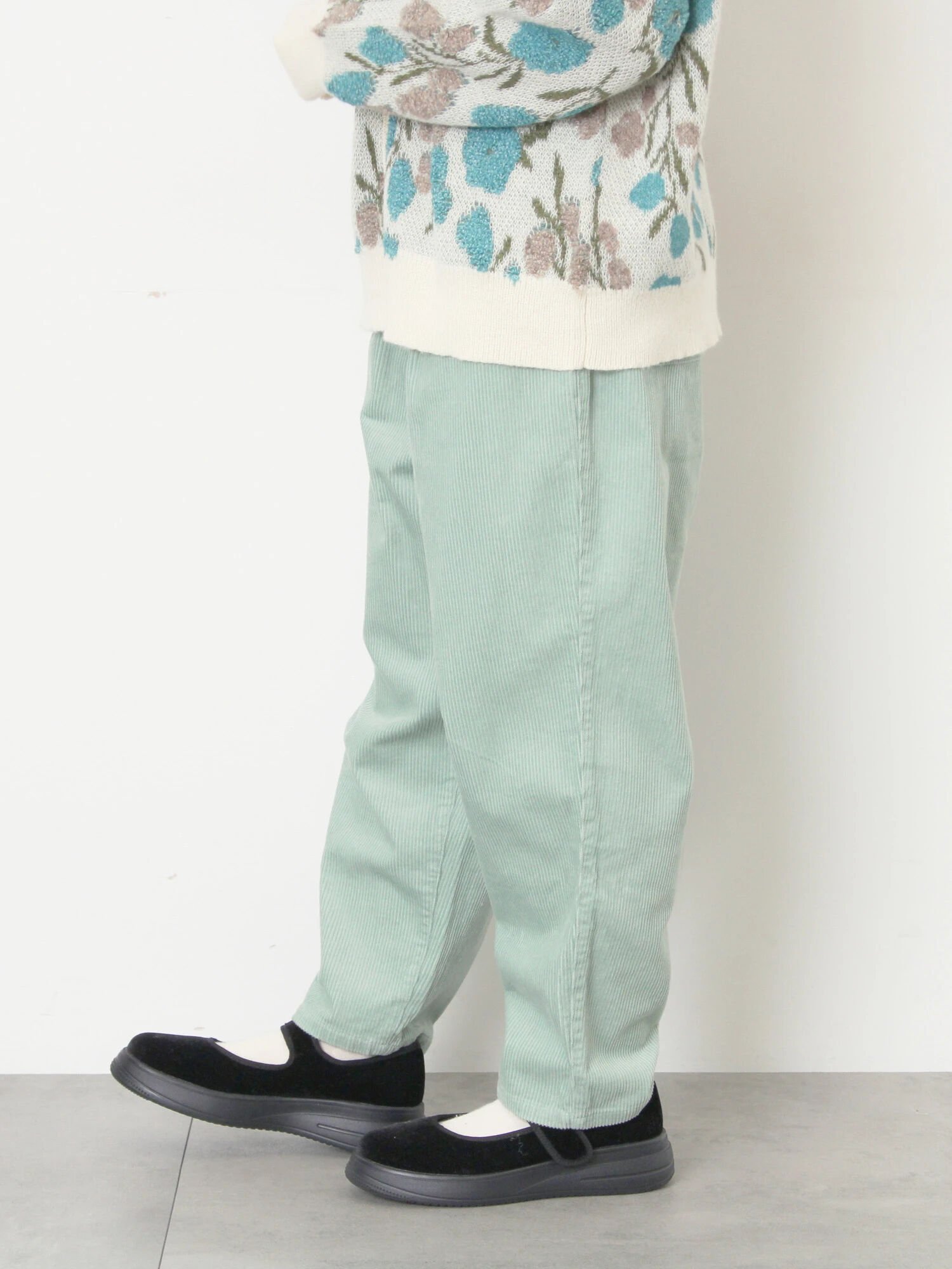 【サマンサモスモス/Samansa Mos2】の【M/Lサイズ】コーディロイテーパードパンツ インテリア・キッズ・メンズ・レディースファッション・服の通販 founy(ファニー) 　ファッション　Fashion　レディースファッション　Fashion for Women　パンツ　Pants & Trousers　コーデュロイ　Corduroy, Cord Fabric　ミント|ID: prp329100004825068 ipo3291000000035095554