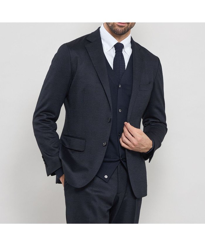 【マッキントッシュ ロンドン/MACKINTOSH LONDON / MEN】の【FLEX JERSEY】グレンチェックセットアップジャケット インテリア・キッズ・メンズ・レディースファッション・服の通販 founy(ファニー) https://founy.com/ ファッション Fashion メンズファッション Fashion for Men セットアップ Matching Sets おすすめ Recommended / Our Picks エレガント 上品 Elegant ジャケット Jacket, Outerwear セットアップ Set-Up, Coordinated Outfit リラックス Relax, Relaxed Fit 冬 Winter / This Winter 春 Spring 秋 Autumn 軽量 Lightweight, Ultra Light |ID: prp329100004825073 ipo3291000000035095576