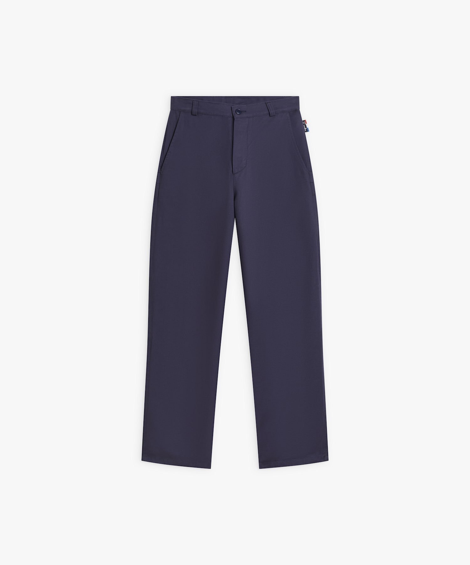 【アニエスベー ファム/agnes b. FEMME】のコットン パンツ インテリア・キッズ・メンズ・レディースファッション・服の通販 founy(ファニー) 　ファッション　Fashion　レディースファッション　Fashion for Women　パンツ　Pants & Trousers　シンプル　Simple, Minimal　ストレート　Straight, Straight Cut　フランス　France, French　フロント　Front, Front Design　リラックス　Relax, Relaxed Fit　ワイド　Wide, Wide Fit　ネイビー|ID: prp329100004825098 ipo3291000000035095750