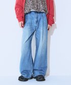 【ジーナシス/JEANASiS】のカラータックデニムワイドパンツ 人気、トレンドファッション・服の通販 founy(ファニー) ファッション Fashion レディースファッション Fashion for Women パンツ Pants & Trousers ヴィンテージ Vintage Style カットソー Cut and Sewn Top ジャケット Jacket, Outerwear スウェット / スエット Sweatshirt, Sweatwear デニム Denim, Jeans Material ブリーチ Bleach, Washed Finish おすすめ Recommended / Our Picks thumbnail ブルー系その他|ID: prp329100004825112 ipo3291000000035095855