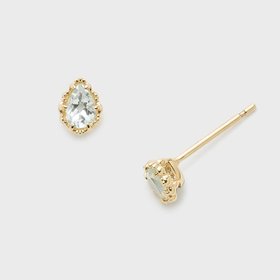 【ノジェス/NOJESS】のK10アクアマリンピアス 人気、トレンドファッション・服の通販 founy(ファニー) ファッション Fashion レディースファッション Fashion for Women モチーフ Motif, Design Theme |ID:prp329100004825137