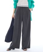 【インディヴィ/INDIVI】の【ウール調素材】ベルトデザインワイドパンツ 人気、トレンドファッション・服の通販 founy(ファニー) ファッション Fashion レディースファッション Fashion for Women パンツ Pants & Trousers ベルト&ウエストマーク Belts & Waist Accessories 軽量 Lightweight, Ultra Light 10月号 October Issue シンプル Simple, Minimal ジャカード／ジャガード Jacquard, Woven Pattern ストレッチ Stretch, Stretchy Fabric スニーカー Sneakers, Trainers スマート Smart, Elegant トレンド Trend, Trending Now ポケット Pocket, Pocket Detail マニッシュ Mannish, Boyish ミックス Mix, Mixed Style ワイド Wide, Wide Fit おすすめ Recommended / Our Picks 夏 Summer ビジネス 仕事 通勤 Business / Work / Commuting thumbnail チャコールグレー|ID: prp329100004825154 ipo3291000000035096146