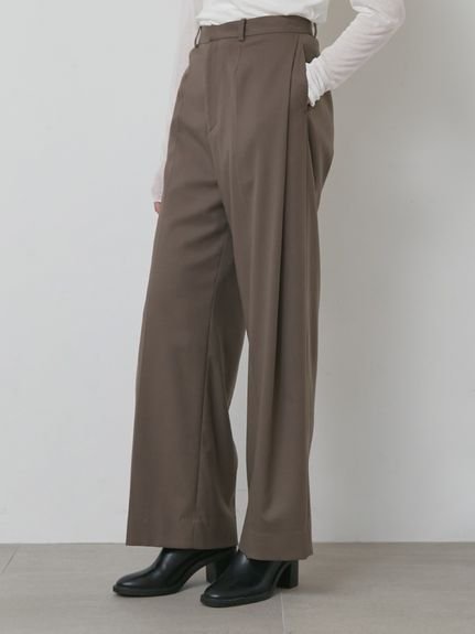 【スタイリング/styling】の【セットアップ対応】サイドタックスーツパンツ インテリア・キッズ・メンズ・レディースファッション・服の通販 founy(ファニー) 　ファッション　Fashion　レディースファッション　Fashion for Women　セットアップ　Matching Sets　レディースパンツ・ボトムス　Pants & Trousers / Bottoms　スーツ　Business Suits & Workwear　スーツパンツ・ドレスパンツ　Suit Pants / Office Trousers / Dress Pants　スーツセット・2点セット・レディーススーツ　Suit Sets / 2-Piece Suits / Office Suit Sets　スマート　Smart, Elegant　スーツ　Suit, Formalwear　セットアップ　Set-Up, Coordinated Outfit　ボックス　Boxy, Box Shape　ワイド　Wide, Wide Fit　MOC[056]|ID: prp329100004825160 ipo3291000000035096183