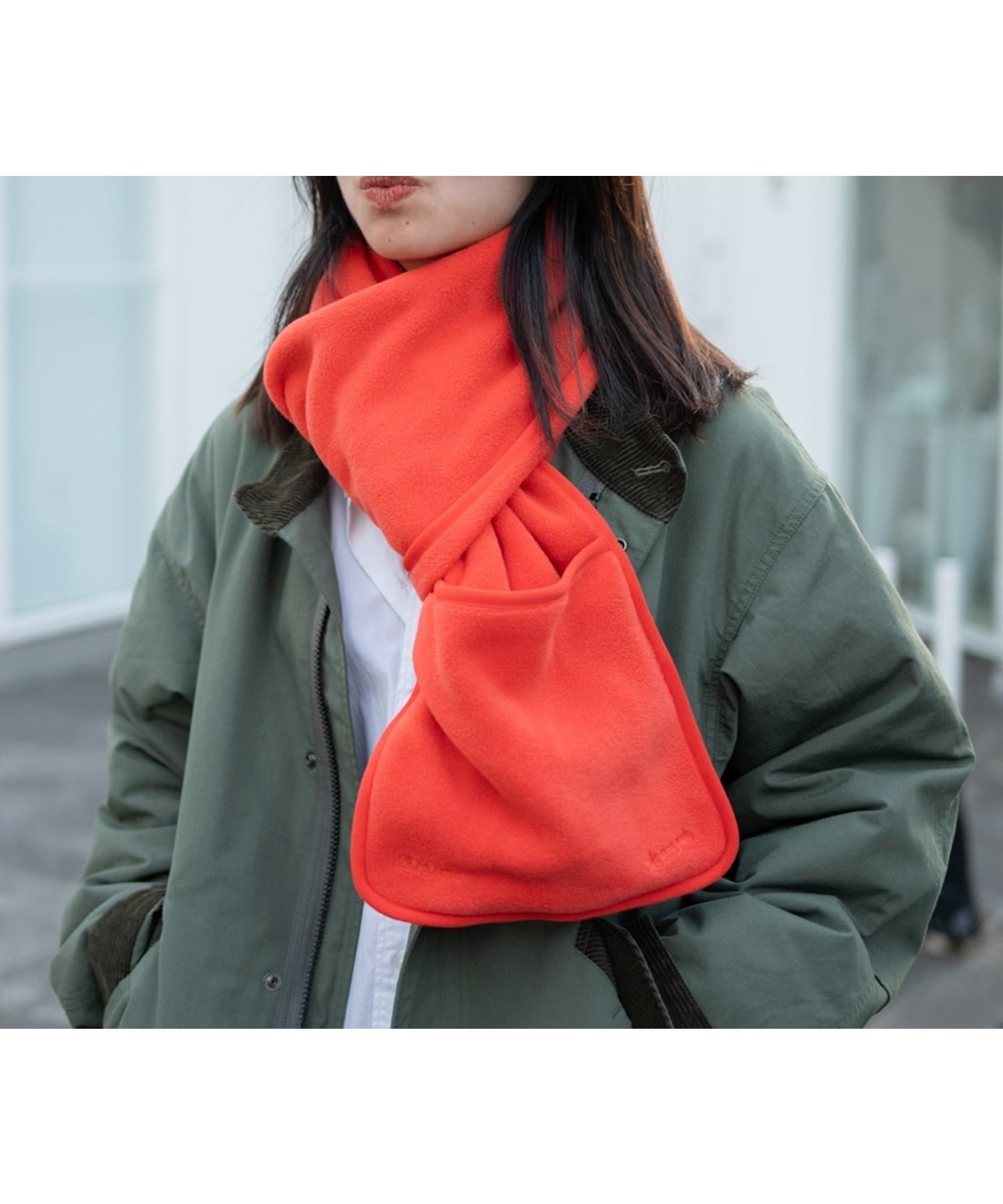 【スノーピーク/SNOW PEAK】のWater-Repellent Fleece Stole インテリア・キッズ・メンズ・レディースファッション・服の通販 founy(ファニー) 　ファッション　Fashion　レディースファッション　Fashion for Women　アウトドア　Outdoor Clothing　軽量　Lightweight, Ultra Light　ストール　Stole, Wrap　スマート　Smart, Elegant　ポケット　Pocket, Pocket Detail　A/W・秋冬　Autumn/Winter　冬　Winter / This Winter　2025年　2025　2025-2026秋冬・A/W　Autumn/Winter 2025–26 AW25–26　ORANGE|ID: prp329100004825173 ipo3291000000035096300
