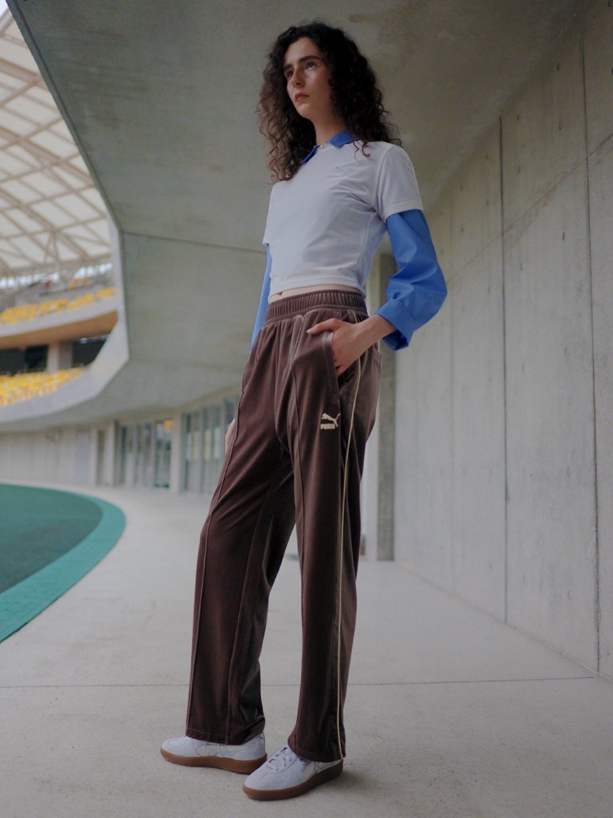 【エミ/emmi】の【emmi×PUMA】T7 T PT インテリア・キッズ・メンズ・レディースファッション・服の通販 founy(ファニー) 　ファッション　Fashion　レディースファッション　Fashion for Women　パンツ　Pants & Trousers　スマート　Smart, Elegant　セットアップ　Set-Up, Coordinated Outfit　パイピング　Piping, Trim Design　ベロア　Velour, Soft Velvet　BRW[058]|ID: prp329100004825176 ipo3291000000035096328