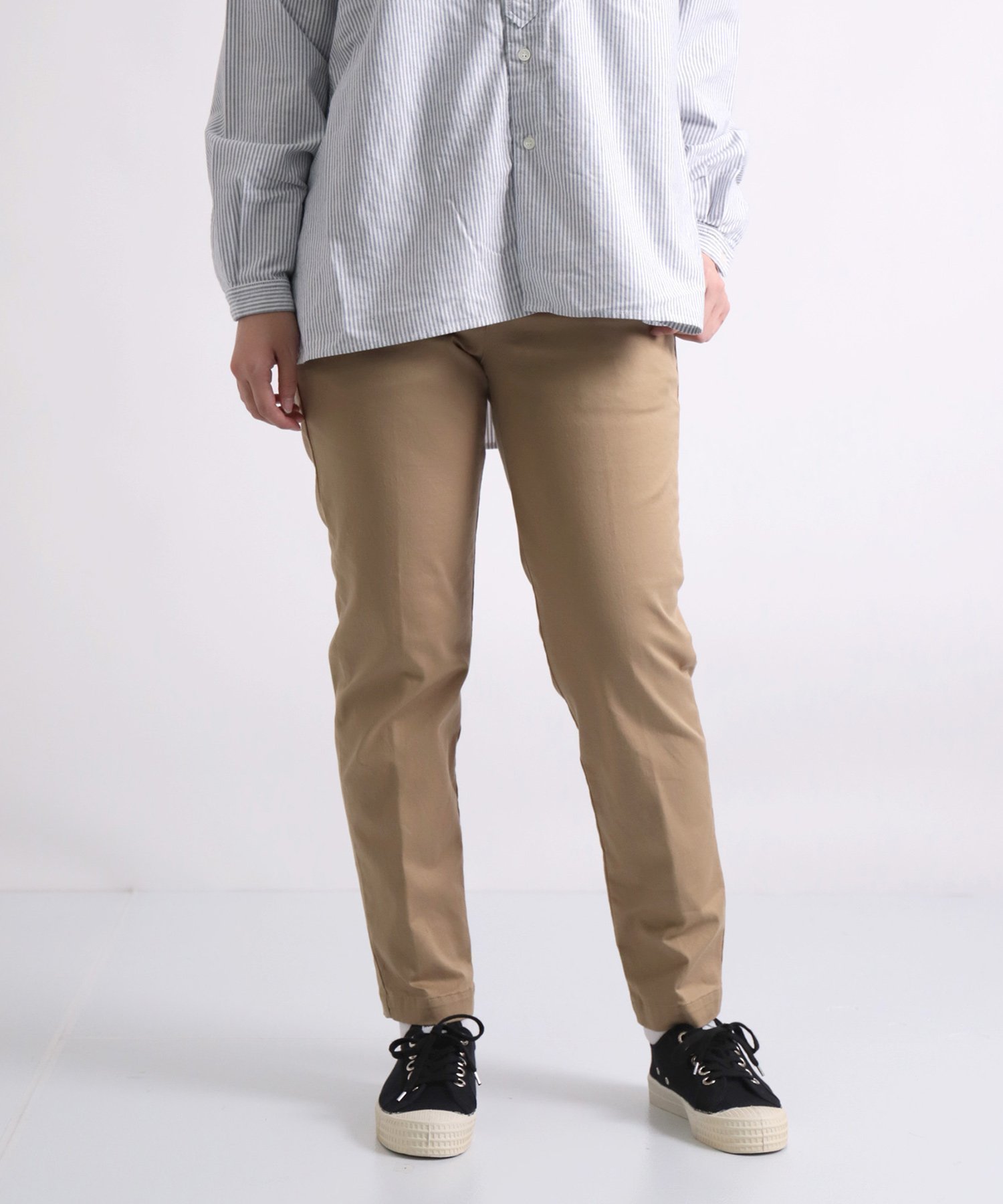 【ドミンゴ/DOMINGO】のストレッチチノ アンクルトラウザー インテリア・キッズ・メンズ・レディースファッション・服の通販 founy(ファニー) ファッション Fashion レディースファッション Fashion for Women アンクル Ankle-Length Design コンパクト Compact, Small Size ストレッチ Stretch, Stretchy Fabric センター Center, Center Line バランス Balance, Style Balance フィット Fit, Slim Fit フォーマル Formal, Dressy ベーシック Basic, Essential ポケット Pocket, Pocket Detail A/W・秋冬 Autumn/Winter ベージュ|ID: prp329100004825186 ipo3291000000035096417