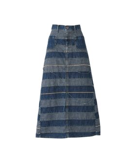 【ヒステリックグラマー/HYSTERIC GLAMOUR】のスクラッチロングデニムスカート 人気、トレンドファッション・服の通販 founy(ファニー) ファッション Fashion レディースファッション Fashion for Women スカート Skirts デニムスカート・カジュアルスカート Denim Skirts バッグ Bags パッチワーク Patchwork, Mixed Fabric マーメイド Mermaid, Fishtail Silhouette ロング Long, Long-Length |ID:prp329100004825195