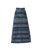 【ヒステリックグラマー/HYSTERIC GLAMOUR】のスクラッチロングデニムスカート 人気、トレンドファッション・服の通販 founy(ファニー) ファッション Fashion レディースファッション Fashion for Women スカート Skirts デニムスカート・カジュアルスカート Denim Skirts バッグ Bags パッチワーク Patchwork, Mixed Fabric マーメイド Mermaid, Fishtail Silhouette ロング Long, Long-Length thumbnail Lインディゴ|ID: prp329100004825195 ipo3291000000035096545