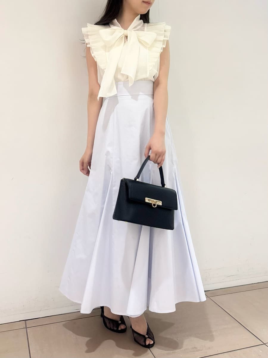 【スナイデル/SNIDEL】のボリュームタフタスカート インテリア・キッズ・メンズ・レディースファッション・服の通販 founy(ファニー) 　ファッション　Fashion　レディースファッション　Fashion for Women　スカート　Skirts　スマート　Smart, Elegant　タフタ　Taffeta, Structured Fabric　SAX[083]|ID: prp329100004825200 ipo3291000000035096622