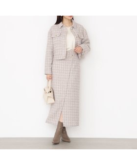 【プロポーション ボディドレッシング/PROPORTION BODY DRESSING】のラメツイードナロースカート 25AW 人気、トレンドファッション・服の通販 founy(ファニー) ファッション Fashion レディースファッション Fashion for Women スカート Skirts 2025年 2025 2025-2026秋冬・A/W Autumn/Winter 2025–26 AW25–26 おすすめ Recommended / Our Picks スリット Slit, Slit Detail セットアップ Set-Up, Coordinated Outfit ツイード Twill, Twill Weave ブルゾン Blouson, Bomber Jacket マーメイド Mermaid, Fishtail Silhouette ラップ Wrap, Wrap Design |ID:prp329100004825201