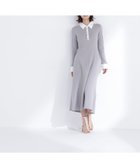 【ナチュラル ビューティー ベーシック/NATURAL BEAUTY BASIC】の襟付リブニットワンピース 人気、トレンドファッション・服の通販 founy(ファニー) ファッション Fashion レディースファッション Fashion for Women ワンピース Dresses ニットワンピース Knit Dresses カフス Cuff Design クラシカル Classical, Vintage-Inspired ストレッチ Stretch, Stretchy Fabric フロント Front, Front Design エレガント 上品 Elegant thumbnail グレー×オフ2|ID: prp329100004825223 ipo3291000000035096890