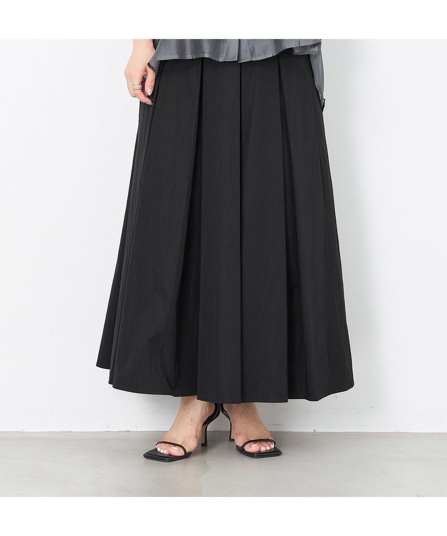 【マイカ ディール/MICA & DEAL】のタックボリュームスカート 人気、トレンドファッション・服の通販 founy(ファニー) 　ファッション　Fashion　レディースファッション　Fashion for Women　スカート　Skirts　ギャザー　Gathered, Ruffled　タフタ　Taffeta, Structured Fabric　ヨーク　Yoke, Yoke Design　おすすめ　Recommended / Our Picks　 other-1|ID: prp329100004825225 ipo3291000000035096903