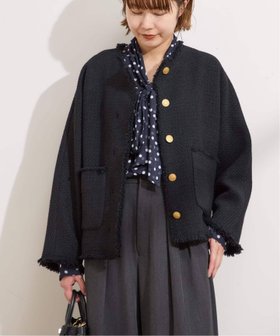 【ジャーナルスタンダード レサージュ/journal standard L'essage】の《追加4》【SP】GIOLICATWEED ドルマンジャケット 人気、トレンドファッション・服の通販 founy(ファニー) ファッション Fashion レディースファッション Fashion for Women アウター Coat / Outerwear Collection レディースジャケット・軽アウター Jackets 2025年 2025 2025-2026秋冬・A/W Autumn/Winter 2025–26 AW25–26 イタリア Italy ジャケット Jacket, Outerwear ツイード Twill, Twill Weave バランス Balance, Style Balance |ID:prp329100004825226