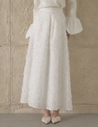 【リエディ/Re:EDIT】のジャカードフリンジロングフレアスカート 人気、トレンドファッション・服の通販 founy(ファニー) ファッション Fashion レディースファッション Fashion for Women スカート Skirts Aライン・フレアスカート A-Line & Flared Skirts コンパクト Compact, Small Size 切替 Switching, Contrast Panel ジャカード／ジャガード Jacquard, Woven Pattern ストーン Stone, Gem-Like バランス Balance, Style Balance パイピング Piping, Trim Design ビジュー Bijou, Jewel-like Accent フェミニン Feminine, Girly フリンジ Fringe, Tassel フレア Flare, Flared エレガント 上品 Elegant thumbnail ホワイト|ID: prp329100004825241 ipo3291000000035097047