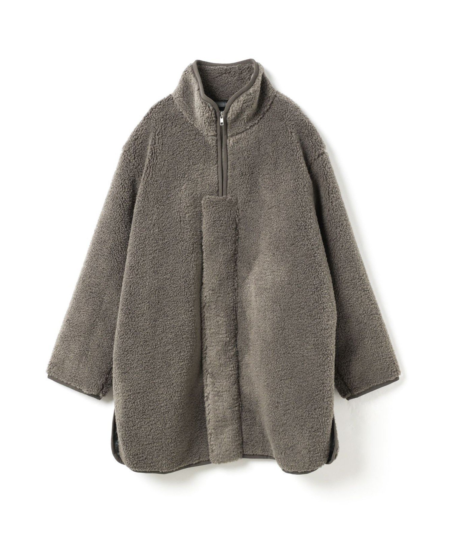 【マーコート/MARcourt】のmizuiro ind ボアブルゾン インテリア・キッズ・メンズ・レディースファッション・服の通販 founy(ファニー) ファッション Fashion レディースファッション Fashion for Women アウター Coat / Outerwear Collection ブルゾンジャケット・スポーティアウター Blouson Jackets スリット Slit, Slit Detail ダウン Down, Puffer ハイネック High Neck, Mock Neck ブルゾン Blouson, Bomber Jacket ポケット Pocket, Pocket Detail モコモコ Fuzzy, Fluffy 無地 Plain, Solid Color 長袖 Long Sleeve, Full Sleeve ダークグレー|ID: prp329100004825247 ipo3291000000035097177
