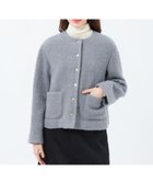 【マッキントッシュ フィロソフィー/MACKINTOSH PHILOSOPHY】の【HESSLE(ヘスル)】ノーカラーショートコート 人気、トレンドファッション・服の通販 founy(ファニー) ファッション Fashion レディースファッション Fashion for Women アウター Coat / Outerwear Collection コート・ロングコート・ピーコート Long Coats, Peacoats & More おすすめ Recommended / Our Picks カーディガン Cardigan, Knitwear コンパクト Compact, Small Size ファブリック Fabric, Textile 冬 Winter / This Winter 秋 Autumn thumbnail グレー|ID: prp329100004825264 ipo3291000000035097338