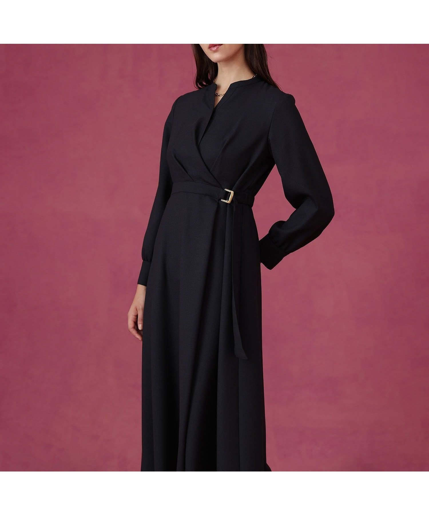 【アナイ/ANAYI】のウールジョーゼットカシュ ワンピース 人気、トレンドファッション・服の通販 founy(ファニー) 　ファッション　Fashion　レディースファッション　Fashion for Women　ワンピース　Dresses　シルク　Silk, 100% Silk　ジャケット　Jacket, Outerwear　ジョーゼット　Georgette, Semi-Sheer Fabric　スキッパー　Skipper, Open Collar　スマート　Smart, Elegant　デコルテ　Décolleté, Neckline　フレア　Flare, Flared　フロント　Front, Front Design　ペチコート　Petticoat, Underskirt　A/W・秋冬　Autumn/Winter　再入荷　Restock / Back in Stock　ビジネス 仕事 通勤　Business / Work / Commuting　 other-1|ID: prp329100004825266 ipo3291000000035097356