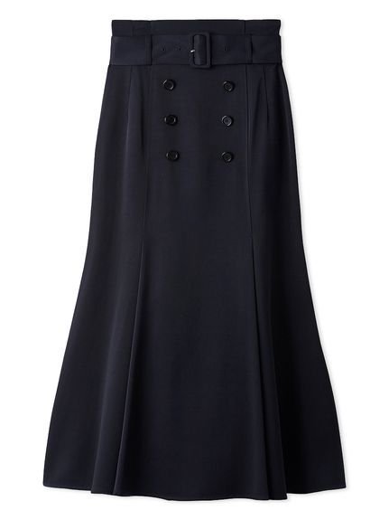 【セルフォード/CELFORD】のトレンチデザインマーメイドスカート インテリア・キッズ・メンズ・レディースファッション・服の通販 founy(ファニー) 　ファッション　Fashion　レディースファッション　Fashion for Women　スカート　Skirts　おすすめ　Recommended / Our Picks　スマート　Smart, Elegant　トレンチ　Trench, Trench Coat　ビジネス 仕事 通勤　Business / Work / Commuting　フロント　Front, Front Design　マーメイド　Mermaid, Fishtail Silhouette　リアル　Real, Realistic　NVY[089]|ID: prp329100004825286 ipo3291000000035097565