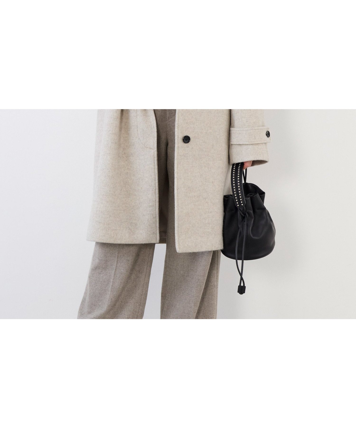 【マイカ ディール/MICA & DEAL】のステンカラーウールコート インテリア・キッズ・メンズ・レディースファッション・服の通販 founy(ファニー) 　ファッション　Fashion　レディースファッション　Fashion for Women　アウター　Coat / Outerwear Collection　コート・ロングコート・ピーコート　Long Coats, Peacoats & More　クラシック　Classic, Timeless Style　スウェット / スエット　Sweatshirt, Sweatwear　スタンド　Stand Collar, Upright Stand　バランス　Balance, Style Balance　パターン　Pattern, Design Print　パーカー　Hoodie, Parka　フラップ　Flap, Flap Pocket　モダン　Modern, Contemporary　ループ　Loop, Loop Knit　おすすめ　Recommended / Our Picks　エレガント 上品　Elegant　OATMEAL|ID: prp329100004825287 ipo3291000000035097597