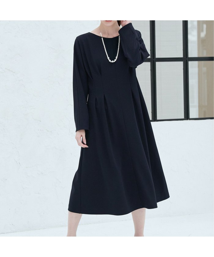 【イッカ/ikka】のカットジョーゼットタックワンピース インテリア・キッズ・メンズ・レディースファッション・服の通販 founy(ファニー) https://founy.com/ ファッション Fashion レディースファッション Fashion for Women ワンピース Dresses カットソー Cut and Sewn Top ジョーゼット Georgette, Semi-Sheer Fabric ストレッチ Stretch, Stretchy Fabric セレモニー Ceremony エレガント 上品 Elegant ビジネス 仕事 通勤 Business / Work / Commuting |ID: prp329100004825298 ipo3291000000035097699