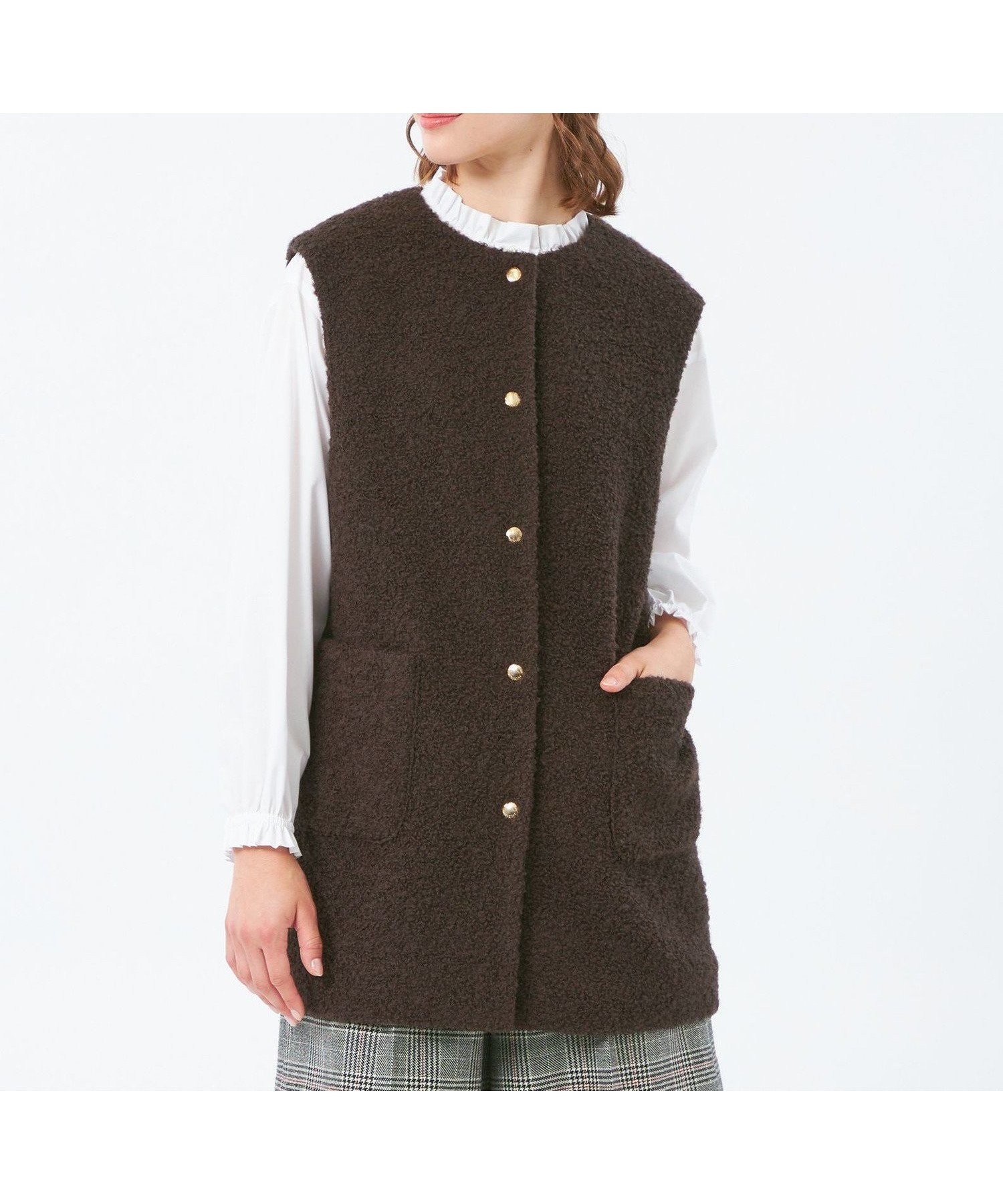 【マッキントッシュ フィロソフィー/MACKINTOSH PHILOSOPHY】の【HESSLE NO SLEEVE(ヘスルノースリーブ)】 人気、トレンドファッション・服の通販 founy(ファニー) 　ファッション　Fashion　レディースファッション　Fashion for Women　トップス・カットソー　Cut & Sew Tops　キャミソール&ノースリーブ　Camisoles & Sleeveless Tops　おすすめ　Recommended / Our Picks　トレンド　Trend, Trending Now　バランス　Balance, Style Balance　ファブリック　Fabric, Textile　冬　Winter / This Winter　秋　Autumn　 other-1|ID: prp329100004825303 ipo3291000000035097819