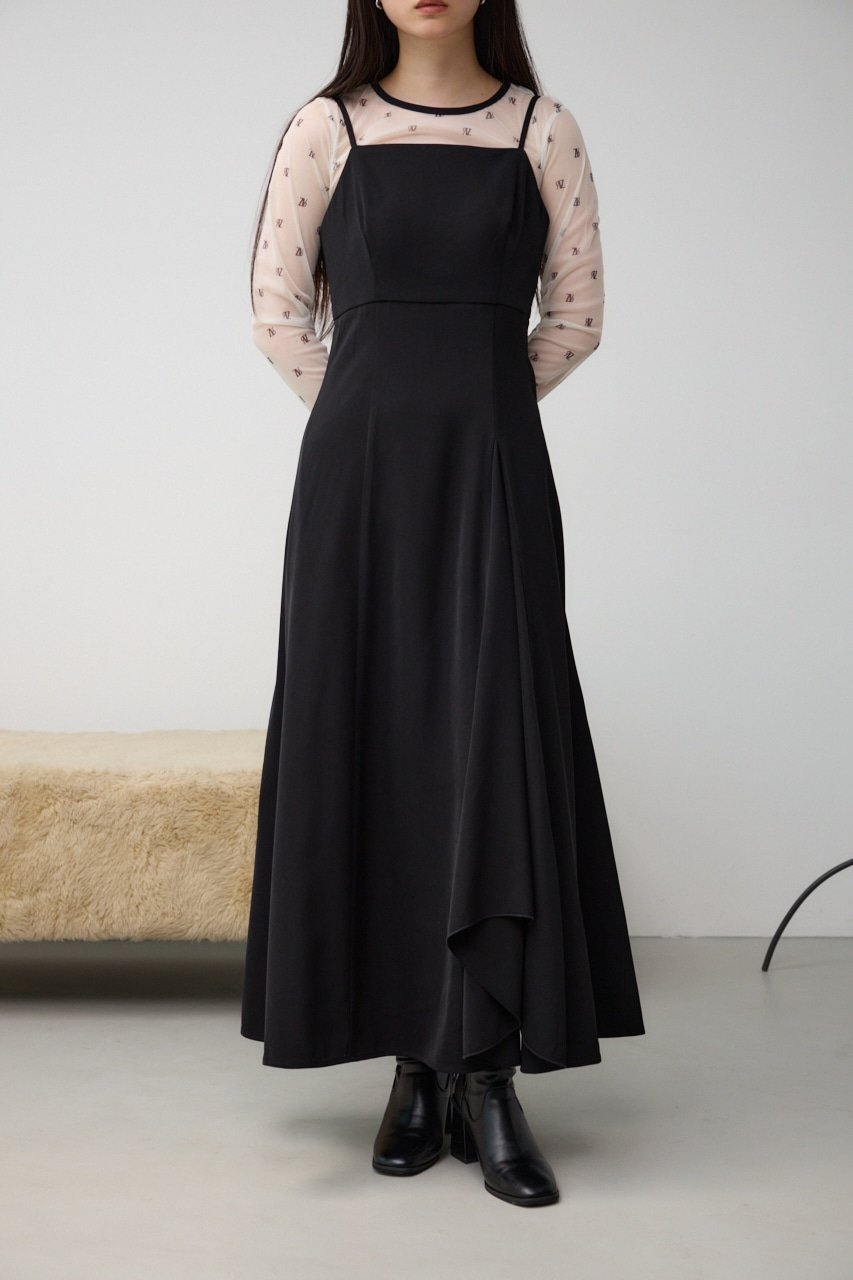 【アズール バイ マウジー/AZUL by moussy】のカップツキキャミワンピース 人気、トレンドファッション・服の通販 founy(ファニー) 　ファッション　Fashion　レディースファッション　Fashion for Women　ワンピース　Dresses　キャミソールワンピース　Camisole Dresses　2024年　2024　2024-2025秋冬・A/W　Autumn/Winter 2024–25 AW24–25　インナー　Innerwear　シンプル　Simple, Minimal　A/W・秋冬　Autumn/Winter　長袖　Long Sleeve, Full Sleeve　 other-1|ID: prp329100004825305 ipo3291000000035097843