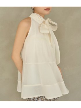 【リリーブラウン/Lily Brown】のアメスリティアード2wayブラウス 人気、トレンドファッション・服の通販 founy(ファニー) ファッション Fashion レディースファッション Fashion for Women トップス・カットソー Cut & Sew Tops シャツ・ブラウス・オフィスカジュアル Elegant Blouses & Button-Ups スマート Smart, Elegant トレンド Trend, Trending Now ノースリーブ Sleeveless, No-Sleeve リボン Ribbon, Bow エレガント 上品 Elegant 人気 Popular, Best Seller 秋 Autumn |ID:prp329100004825326