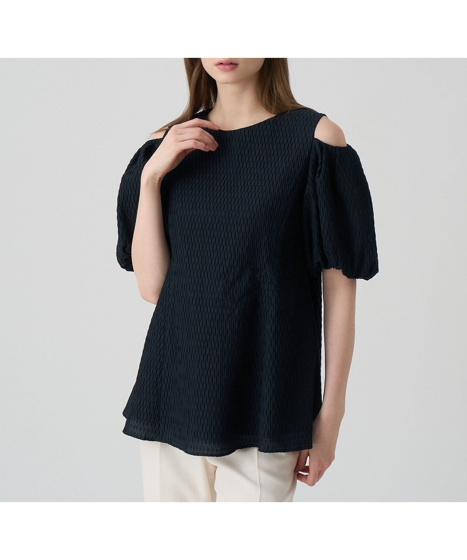 【アナイ/ANAYI】のフクレジャガードオフショル ブラウス 人気、トレンドファッション・服の通販 founy(ファニー) 　ファッション　Fashion　レディースファッション　Fashion for Women　トップス・カットソー　Cut & Sew Tops　シャツ・ブラウス・オフィスカジュアル　Elegant Blouses & Button-Ups　今季　This Season, Current Season　シアー　Sheer, See-Through　スマート　Smart, Elegant　バルーン　Balloon, Balloon Silhouette　S/S・春夏　SS, Spring/Summer, Warm Season　再入荷　Restock / Back in Stock　夏　Summer　旅行　Travel　エレガント 上品　Elegant　 other-1|ID: prp329100004825330 ipo3291000000035098192