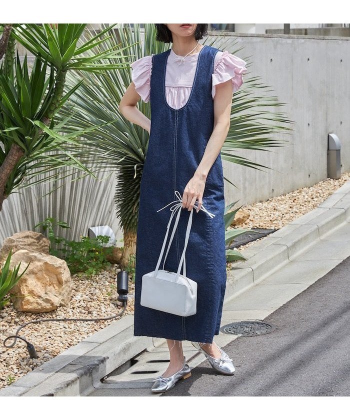 【フリークスストア/FREAK'S STORE】の2WAY配色ステッチデニムワンピース / センタースリットワンピース 24SS インテリア・キッズ・メンズ・レディースファッション・服の通販 founy(ファニー) 　ファッション　Fashion　レディースファッション　Fashion for Women　ワンピース　Dresses　2024年　2024　2024春夏・S/S　Spring/Summer 2024 SS24　スリット　Slit, Slit Detail　センター　Center, Center Line　デニム　Denim, Jeans Material　トレンド　Trend, Trending Now　ロング　Long, Long-Length　夏　Summer　日本製　Made In Japan　S/S・春夏　SS, Spring/Summer, Warm Season　ネイビー|ID: prp329100004825331 ipo3291000000035098197