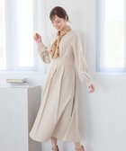 【アンデミュウ/Andemiu】のハナガラボウタイワンピース 人気、トレンドファッション・服の通販 founy(ファニー) ファッション Fashion レディースファッション Fashion for Women ワンピース Dresses コラボ Collaboration, Collab フレア Flare, Flared thumbnail ベージュ|ID: prp329100004825347 ipo3291000000035098355