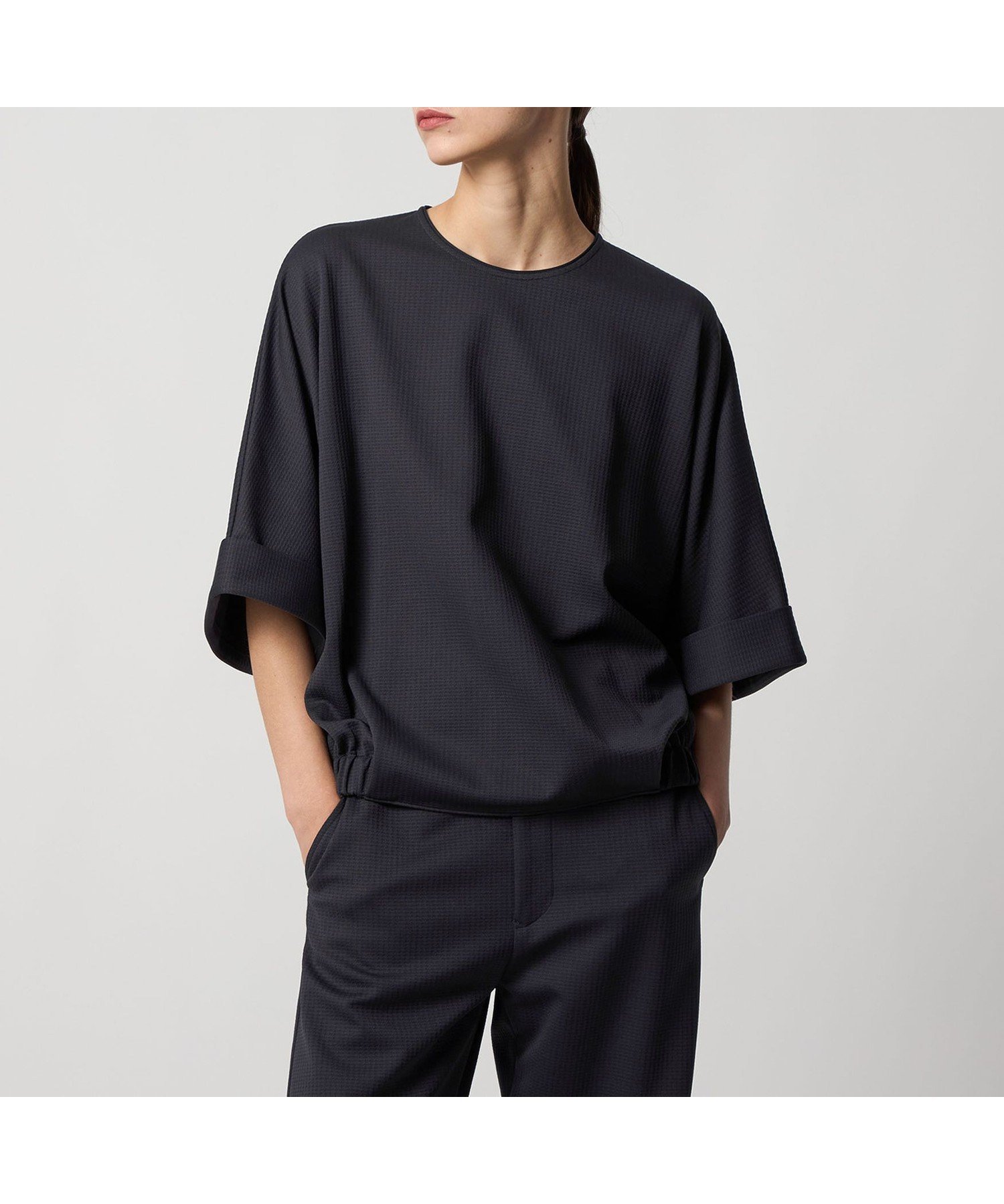 【ドゥロワー/DRAWER】のPRE ドルマンスリーブカットソーブラウス 人気、トレンドファッション・服の通販 founy(ファニー) 　ファッション　Fashion　レディースファッション　Fashion for Women　トップス・カットソー　Cut & Sew Tops　シャツ・ブラウス・オフィスカジュアル　Elegant Blouses & Button-Ups　カットソー・ベーシックTシャツ　Cut-and-Sewn Tops / Stretch Tees & Basics　ギャザー　Gathered, Ruffled　ワイド　Wide, Wide Fit　 other-1|ID: prp329100004825349 ipo3291000000035098361