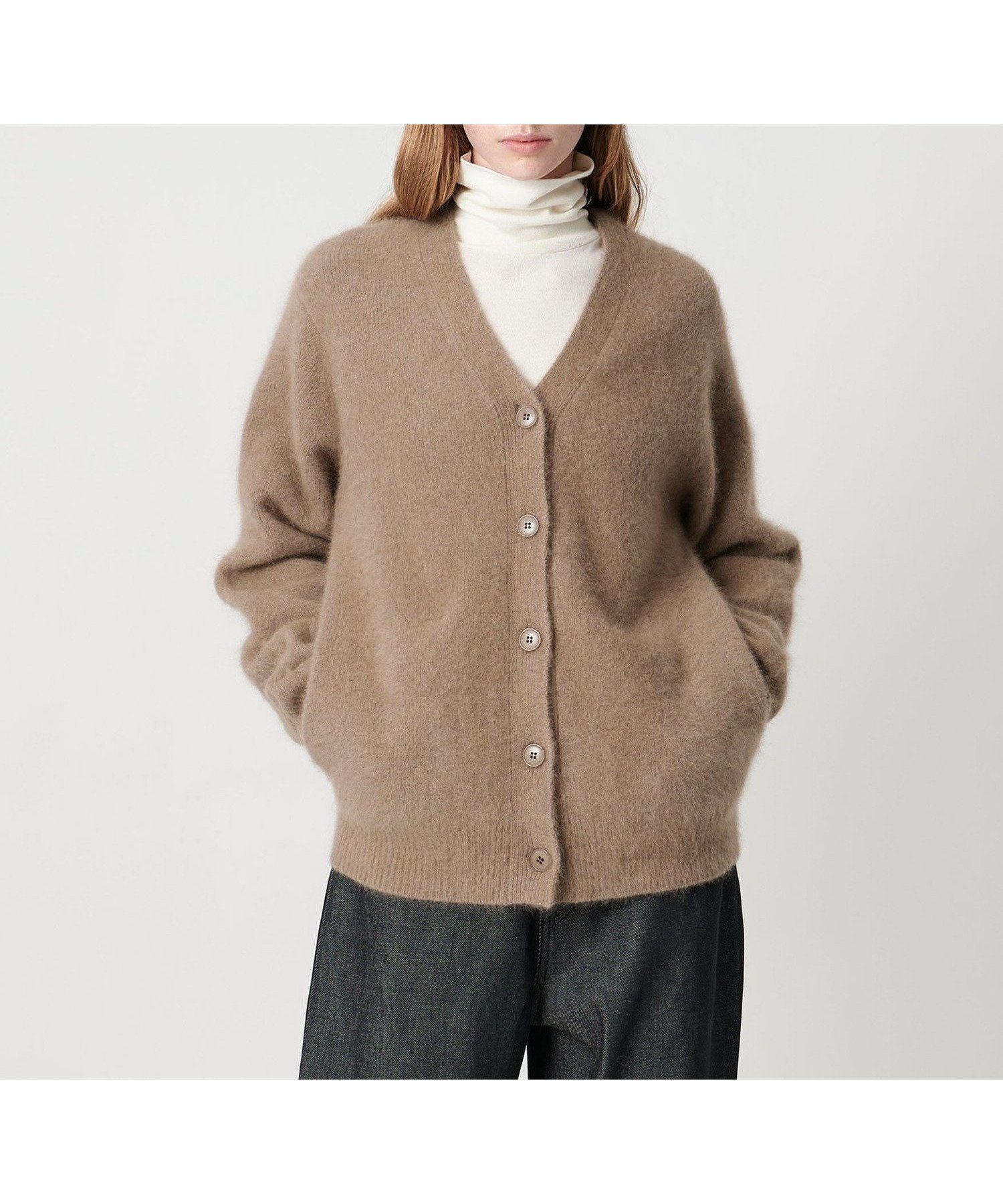 【ビューティ&ユース ユナイテッドアローズ/BEAUTY&YOUTH / UNITED ARROWS】のSteven Alan オーストラリアン ウール ミックス ニットカーディガン インテリア・キッズ・メンズ・レディースファッション・服の通販 founy(ファニー) 　ファッション　Fashion　レディースファッション　Fashion for Women　トップス・カットソー　Cut & Sew Tops　ニット　Knit Tops & Sweaters　カーディガン・羽織り　Layered Style Cardigans　おすすめ　Recommended / Our Picks　カーディガン　Cardigan, Knitwear　フェミニン　Feminine, Girly　ベスト　Vest, Waistcoat　ミックス　Mix, Mixed Style　羽織　Haori, Light Jacket　BEIGE|ID: prp329100004825352 ipo3291000000035098437