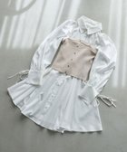【マジェスティック レゴン/MAJESTIC LEGON】のビスチェセットミニシャツワンピース アイボリー|ID: prp329100004825357 ipo3291000000035145365