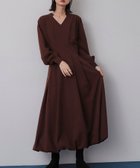 【センスオブプレイス/SENSE OF PLACE by URBAN RESEARCH】のスキッパーバルーンワンピース 人気、トレンドファッション・服の通販 founy(ファニー) ファッション Fashion レディースファッション Fashion for Women ワンピース Dresses 2024年 2024 2024-2025秋冬・A/W Autumn/Winter 2024–25 AW24–25 冬 Winter / This Winter スキッパー Skipper, Open Collar フィット Fit, Slim Fit フレア Flare, Flared A/W・秋冬 Autumn/Winter thumbnail BROWN|ID: prp329100004825369 ipo3291000000035098652
