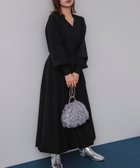 【センスオブプレイス/SENSE OF PLACE by URBAN RESEARCH】のスキッパーバルーンワンピース 人気、トレンドファッション・服の通販 founy(ファニー) ファッション Fashion レディースファッション Fashion for Women ワンピース Dresses 2024年 2024 2024-2025秋冬・A/W Autumn/Winter 2024–25 AW24–25 冬 Winter / This Winter スキッパー Skipper, Open Collar フィット Fit, Slim Fit フレア Flare, Flared A/W・秋冬 Autumn/Winter thumbnail BLACK|ID: prp329100004825369 ipo3291000000035098657