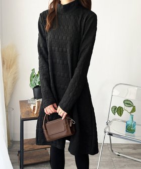 【アミュレット/Amulet】の【Amulet】長袖チュニックワンピース 人気、トレンドファッション・服の通販 founy(ファニー) ファッション Fashion レディースファッション Fashion for Women ワンピース Dresses チュニック Tunic Tops & Dresses アクセサリー Fashion Accessories シンプル Simple, Minimal チェック Check, Plaid, Tartan チュニック Tunic, Long Top バランス Balance, Style Balance リラックス Relax, Relaxed Fit ロング Long, Long-Length 無地 Plain, Solid Color 長袖 Long Sleeve, Full Sleeve |ID:prp329100004825388