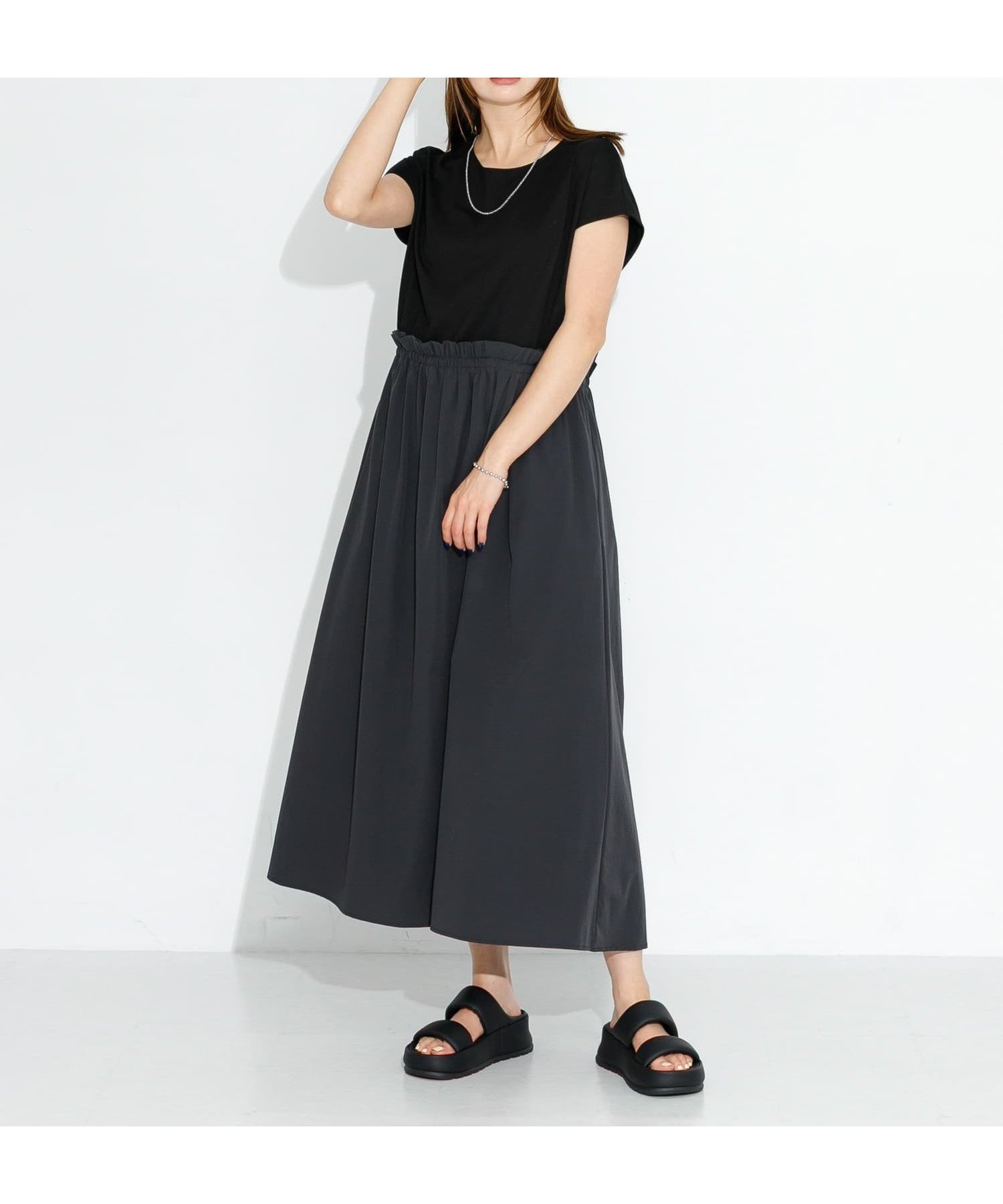 【サニーレーベル/Sonny Label / URBAN RESEARCH】の『吸水速乾/接触冷感』Breeze Fit ドッキングワンピース 人気、トレンドファッション・服の通販 founy(ファニー) 　ファッション　Fashion　レディースファッション　Fashion for Women　ワンピース　Dresses　2025年　2025　2025春夏・S/S　Spring/Summer 2025 SS25　おすすめ　Recommended / Our Picks　カットソー　Cut and Sewn Top　シンプル　Simple, Minimal　スリーブ　Sleeve, Long Sleeve / Short Sleeve　ドッキング　Docking, Mixed Material　フレンチ　French, French Style　吸水　Absorbent, Quick-Dry　夏　Summer　旅行　Travel　S/S・春夏　SS, Spring/Summer, Warm Season　 other-1|ID: prp329100004825392 ipo3291000000035098892