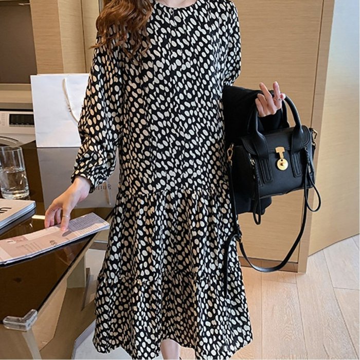 【ミニミニストア/miniministore】のワンピース ドット柄 インテリア・キッズ・メンズ・レディースファッション・服の通販 founy(ファニー) https://founy.com/ ファッション Fashion レディースファッション Fashion for Women ワンピース Dresses おすすめ Recommended / Our Picks シフォン Chiffon, Lightweight Fabric デニム Denim, Jeans Material ドット Polka Dot, Dot Pattern バランス Balance, Style Balance フェミニン Feminine, Girly フレア Flare, Flared ロング Long, Long-Length ビジネス 仕事 通勤 Business / Work / Commuting 長袖 Long Sleeve, Full Sleeve |ID: prp329100004825394 ipo3291000000035127998