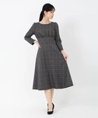 【ストロベリーフィールズ/STRAWBERRY FIELDS】のチェックフィットアンドフレアーワンピース 人気、トレンドファッション・服の通販 founy(ファニー) ファッション Fashion レディースファッション Fashion for Women ワンピース Dresses thumbnail グレー|ID: prp329100004825399 ipo3291000000035098964