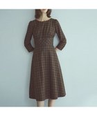 【ストロベリーフィールズ/STRAWBERRY FIELDS】のチェックフィットアンドフレアーワンピース 人気、トレンドファッション・服の通販 founy(ファニー) ファッション Fashion レディースファッション Fashion for Women ワンピース Dresses thumbnail ブラウン|ID: prp329100004825399 ipo3291000000035098965