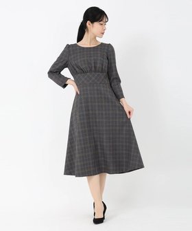 【ストロベリーフィールズ/STRAWBERRY FIELDS】のチェックフィットアンドフレアーワンピース 人気、トレンドファッション・服の通販 founy(ファニー) ファッション Fashion レディースファッション Fashion for Women ワンピース Dresses |ID:prp329100004825399